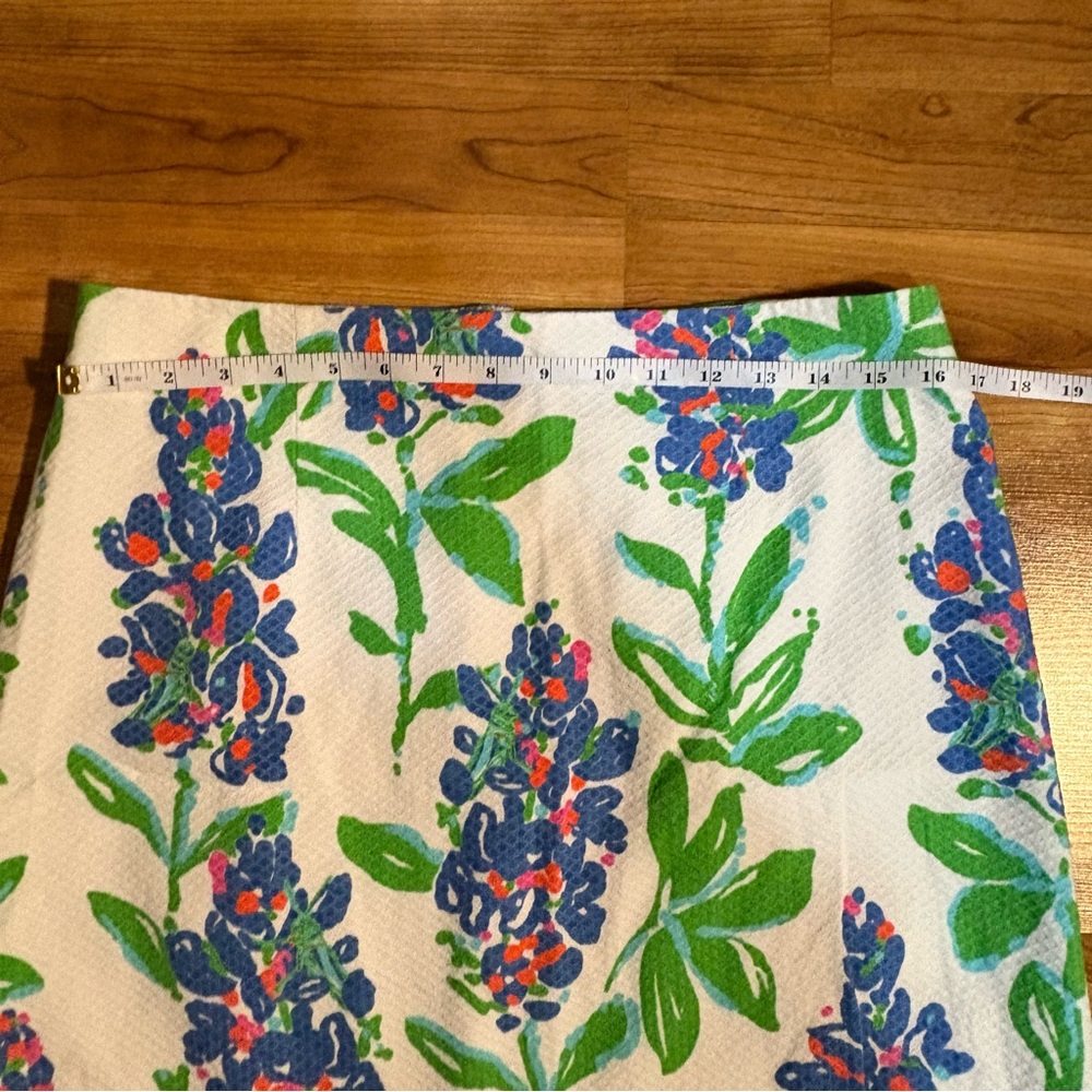 Lilly Pulitzer Women’s Lynnie Honeycomb Pique Mini Skirt Size 10 Floral - Picture 7 of 8